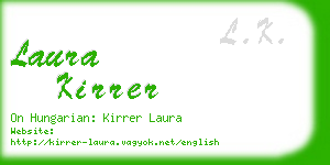 laura kirrer business card